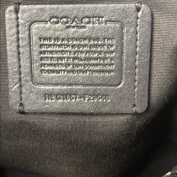 COACH LEXY signature jacquard canvas & leather trim shoulder/crossbody bag- EUC - Picture 11 of 15